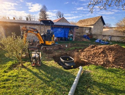 Installation d’une station de relevage – Travaux d’assainissement et terrassement